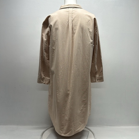 Pomander Place Tuckernuck Polly Dress Mini Collared Button Down Tan Brown Medium - Picture 6 of 10